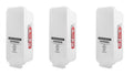 3 Pack White Wall-Mounted Fire Extinguisher Cabinet with Clear Pull-Cover U1873