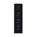 4 Drawer Vertical Letter File Cabinet in Black W842