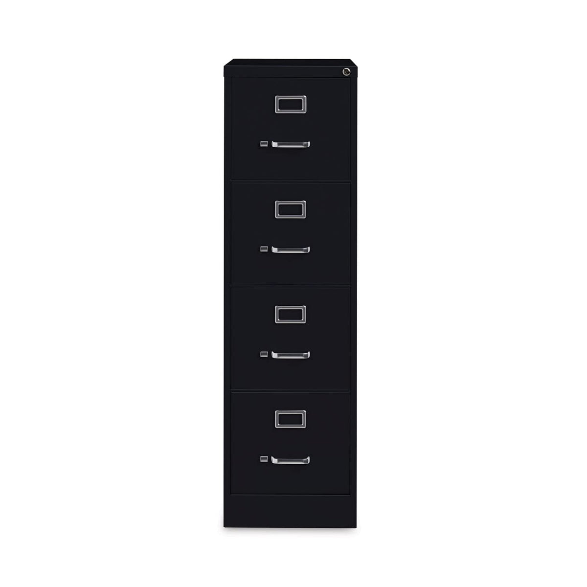 4 Drawer Vertical Letter File Cabinet in Black W842