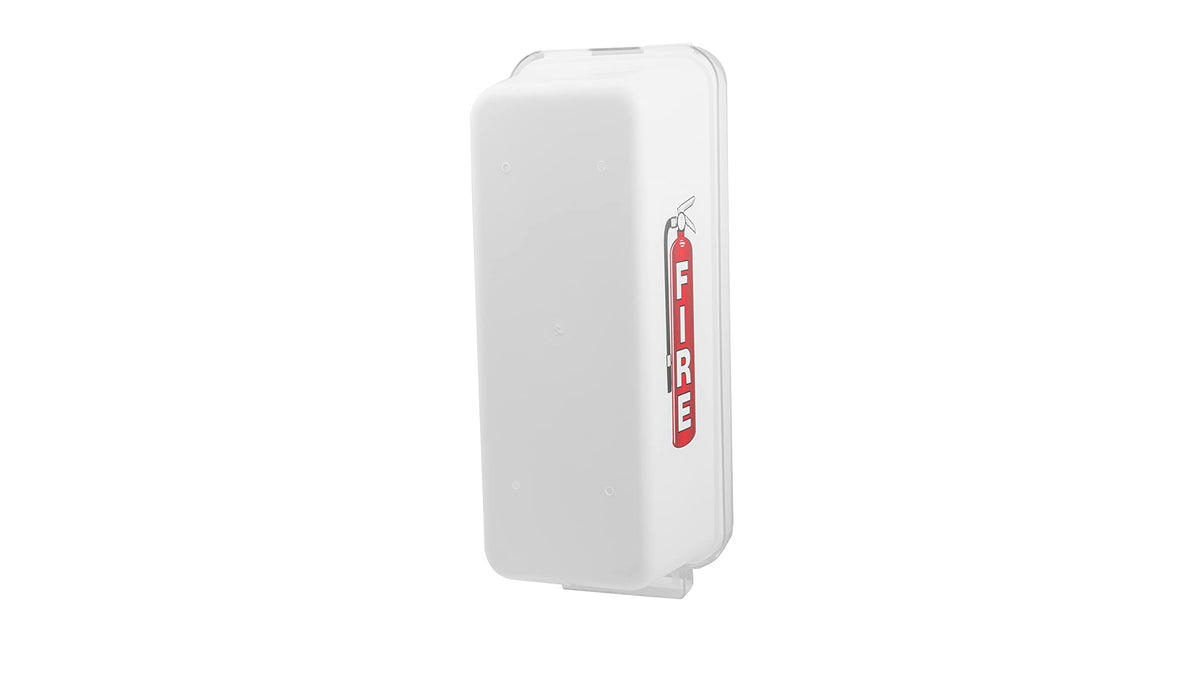 3 Pack White Wall-Mounted Fire Extinguisher Cabinet with Clear Pull-Cover U1873