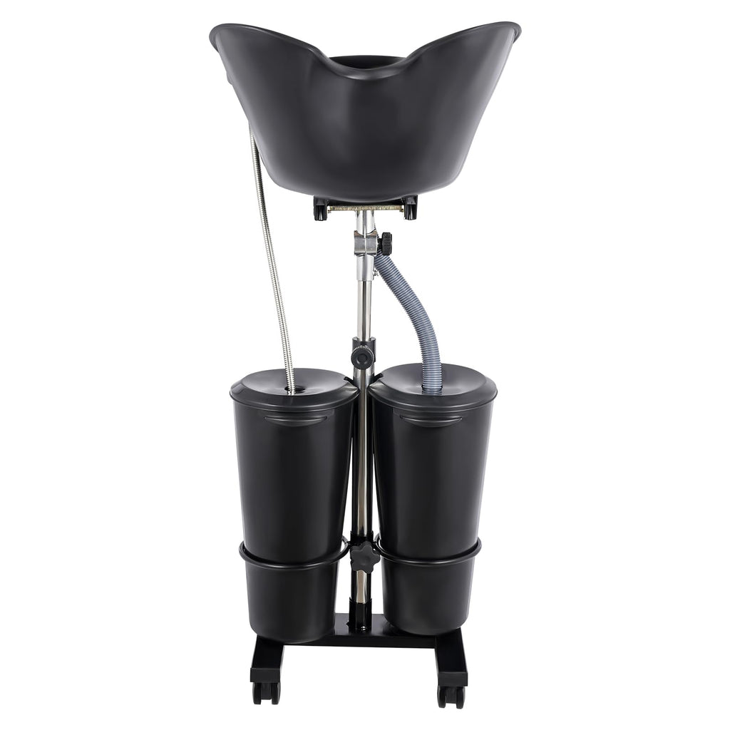 Portable Shampoo Bowl Electric Pump 2 Buckets Height Adjustable H88010
