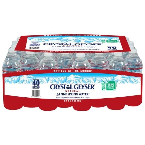 Natural Alpine Spring Water 16.9 fl oz 40 bottles T6104