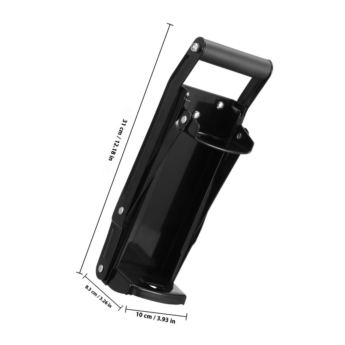 Black Wall Mounted Can Crusher with Bottle Opener Y8351