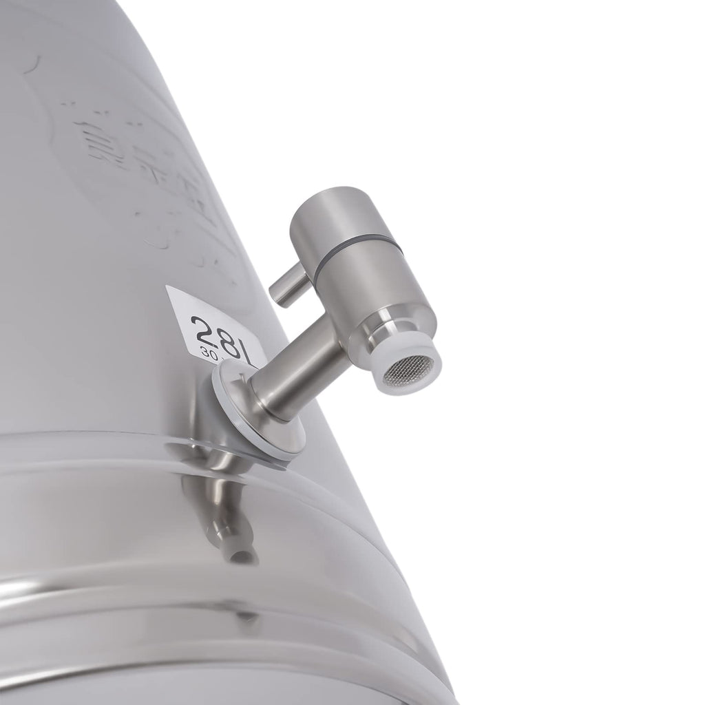 28L Stainless Steel Milk Can with Faucet & Lid Y500