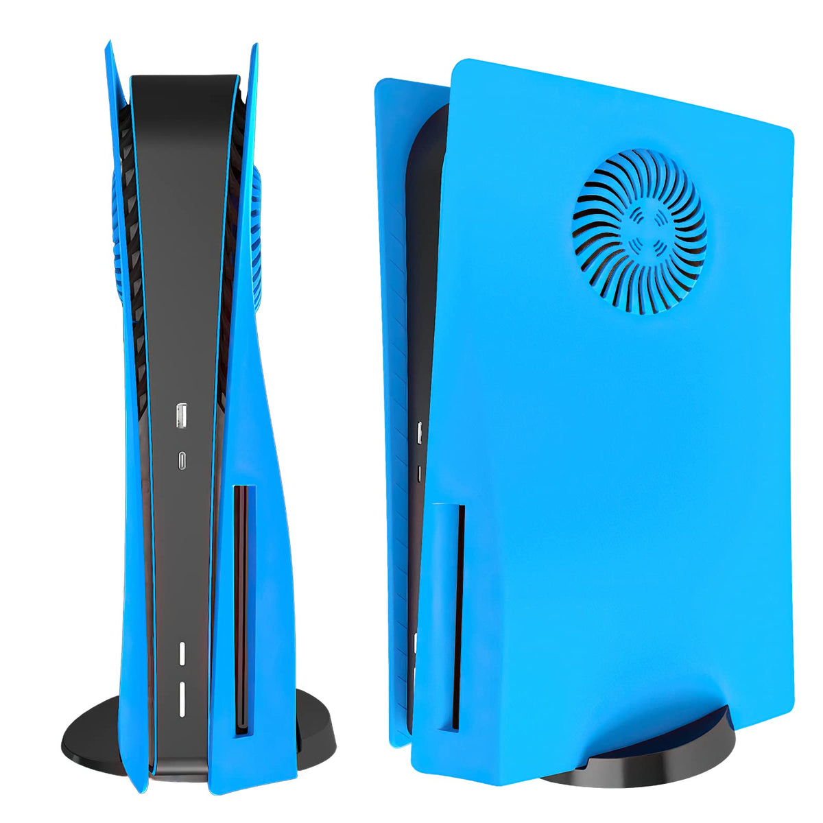 Face Plate Cover Shell with Cooling Vents for PS5 Disc Edition Console (Starlight Blue) A6778