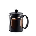 Black 4-Cup Borosilicate Glass French Press Coffee Maker H639229