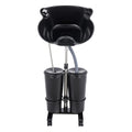 Portable Shampoo Bowl Electric Pump 2 Buckets Height Adjustable H88010