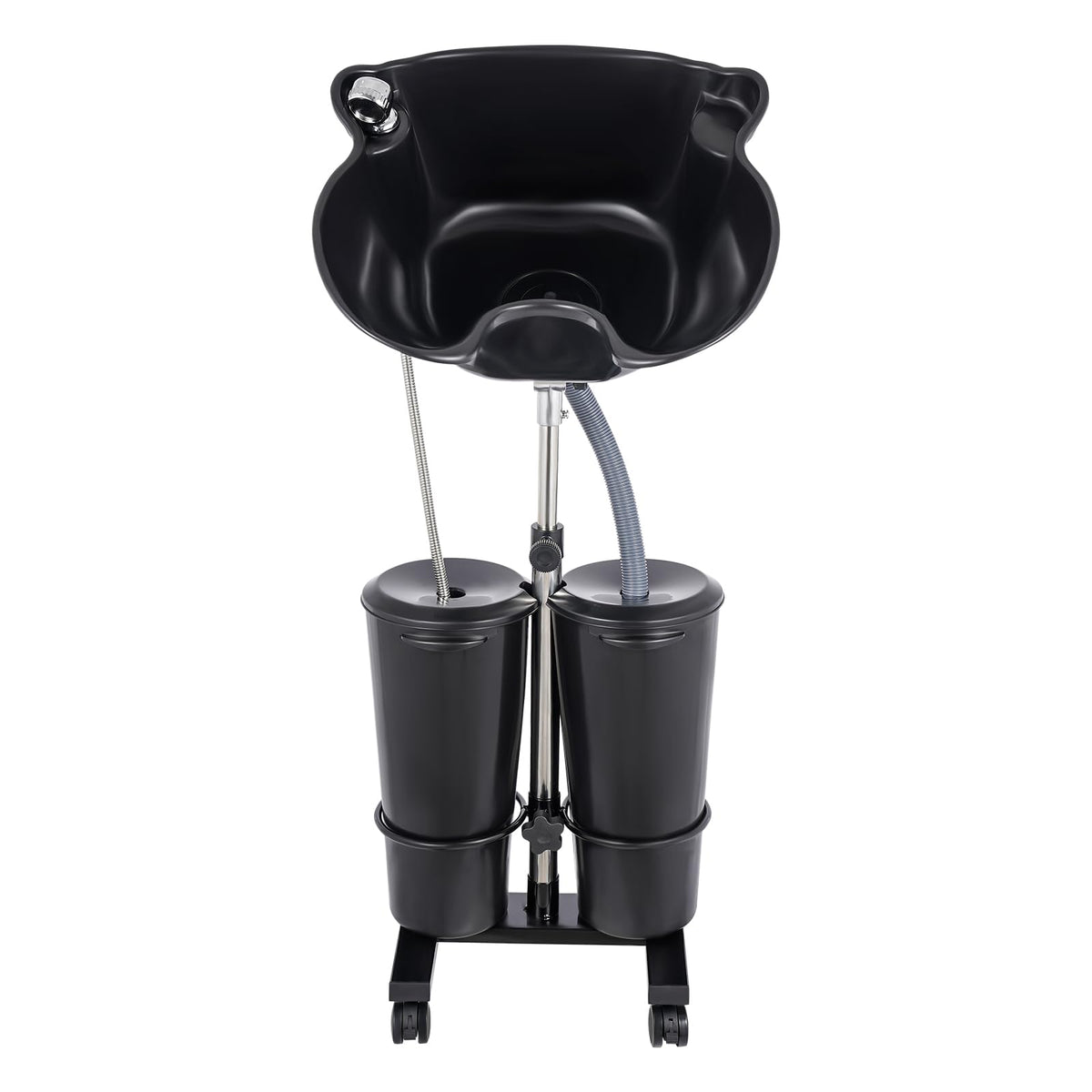 Portable Shampoo Bowl Electric Pump 2 Buckets Height Adjustable H88010
