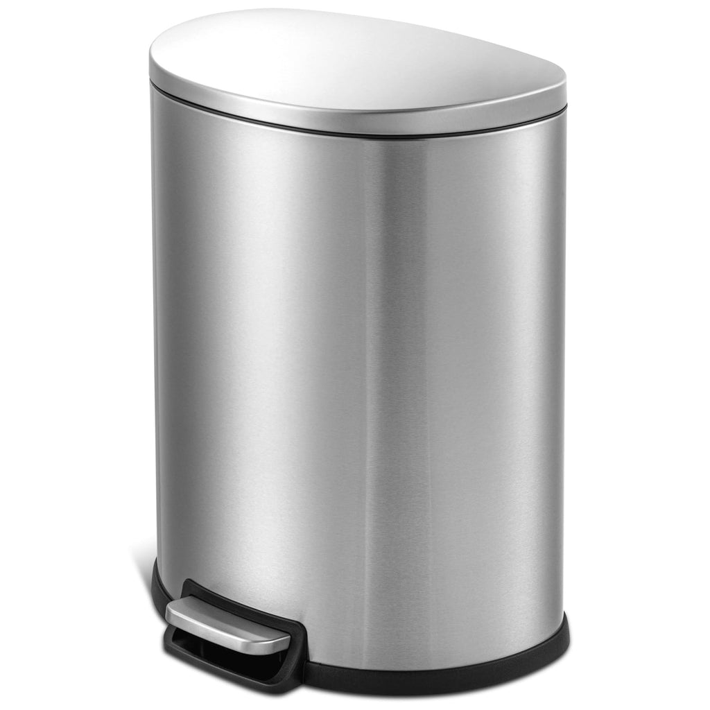 13.2 Gallon Stainless Steel Step-Up Trash Can V5085