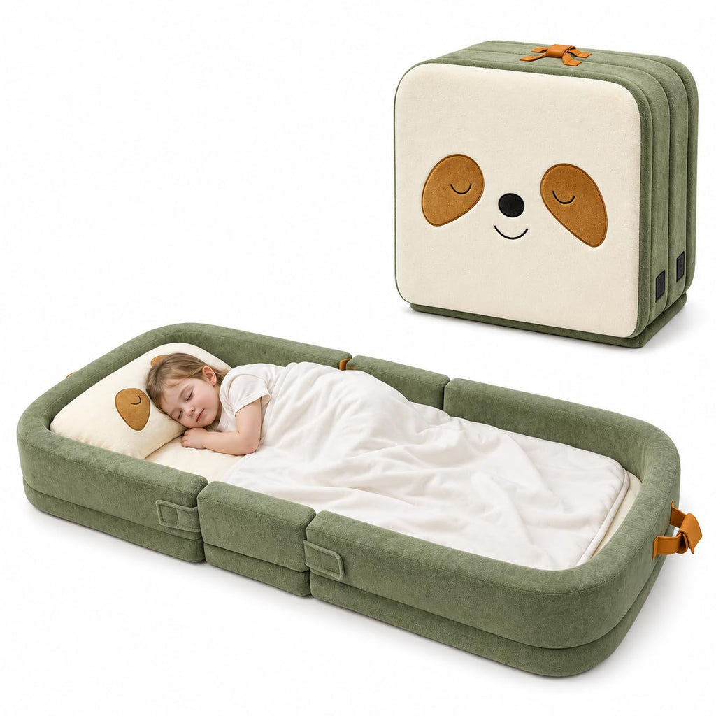 Foldable Portable Toddler Travel Bed with Pillow I274242