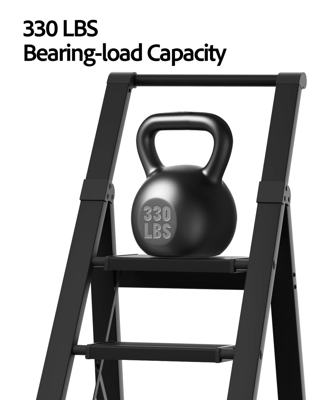 5 Step Aluminum Folding Ladder Y1986