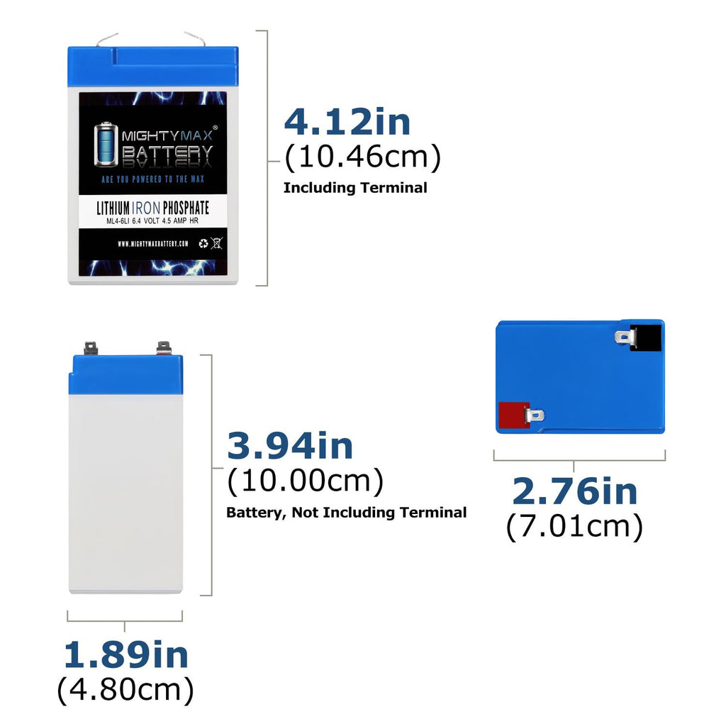6V 4.5AH Lithium Replacement Battery P32021
