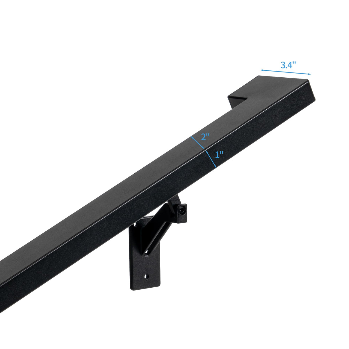8 FT Aluminum Handrail Kit with 304 Stainless Steel Brackets K19092