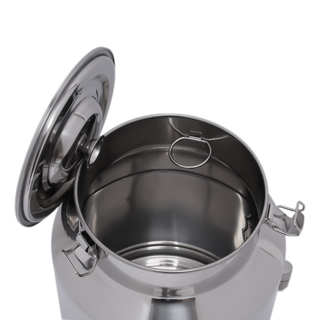 28L Stainless Steel Milk Can with Faucet & Lid Y500