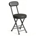 Folding Stool with Cushioned Seat and Backrest L35718