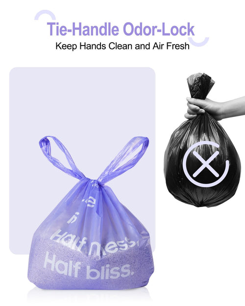 125 Count Lavender Scented Cat Litter Bags with Handles A36851
