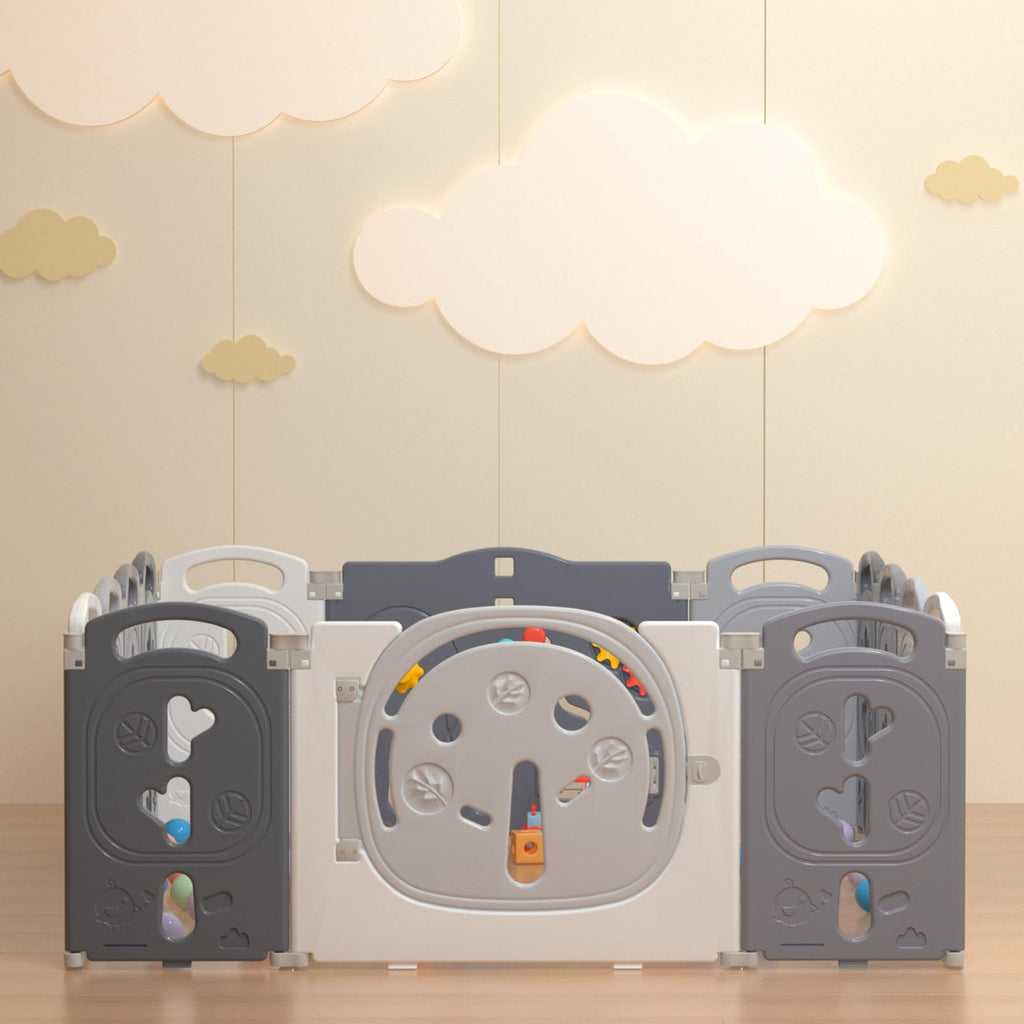 Foldable Portable 14 Panel Baby Playpen V559255