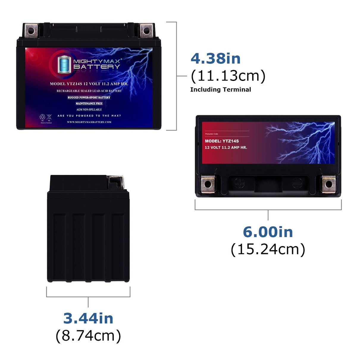 12v 11.2Ah 230CCA Battery A1050
