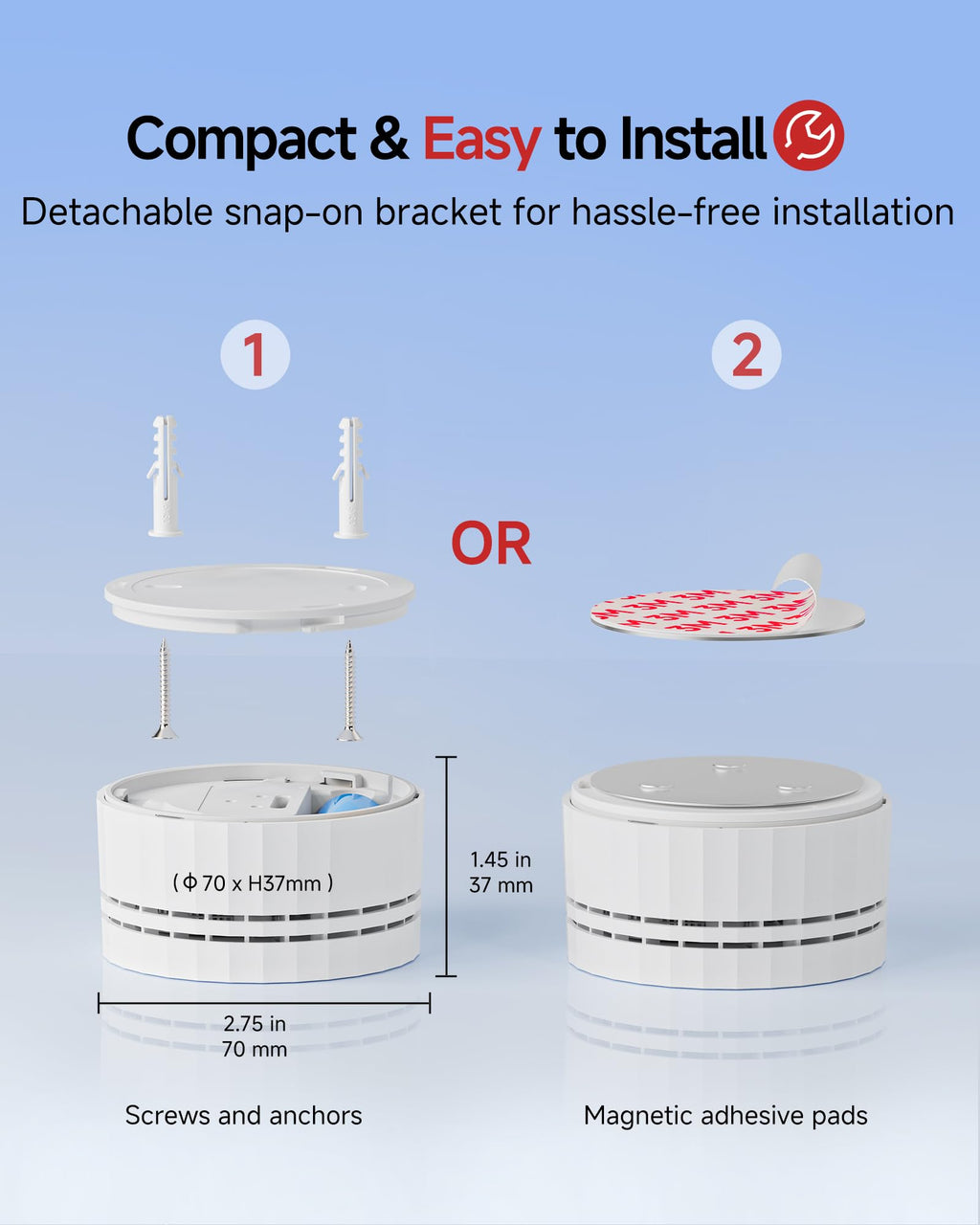 Carbon Monoxide Detectors 3-Pack with Gateway L501