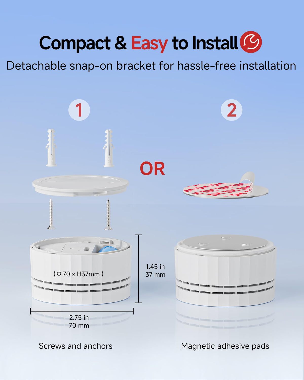 Carbon Monoxide Detectors 3-Pack with Gateway L501