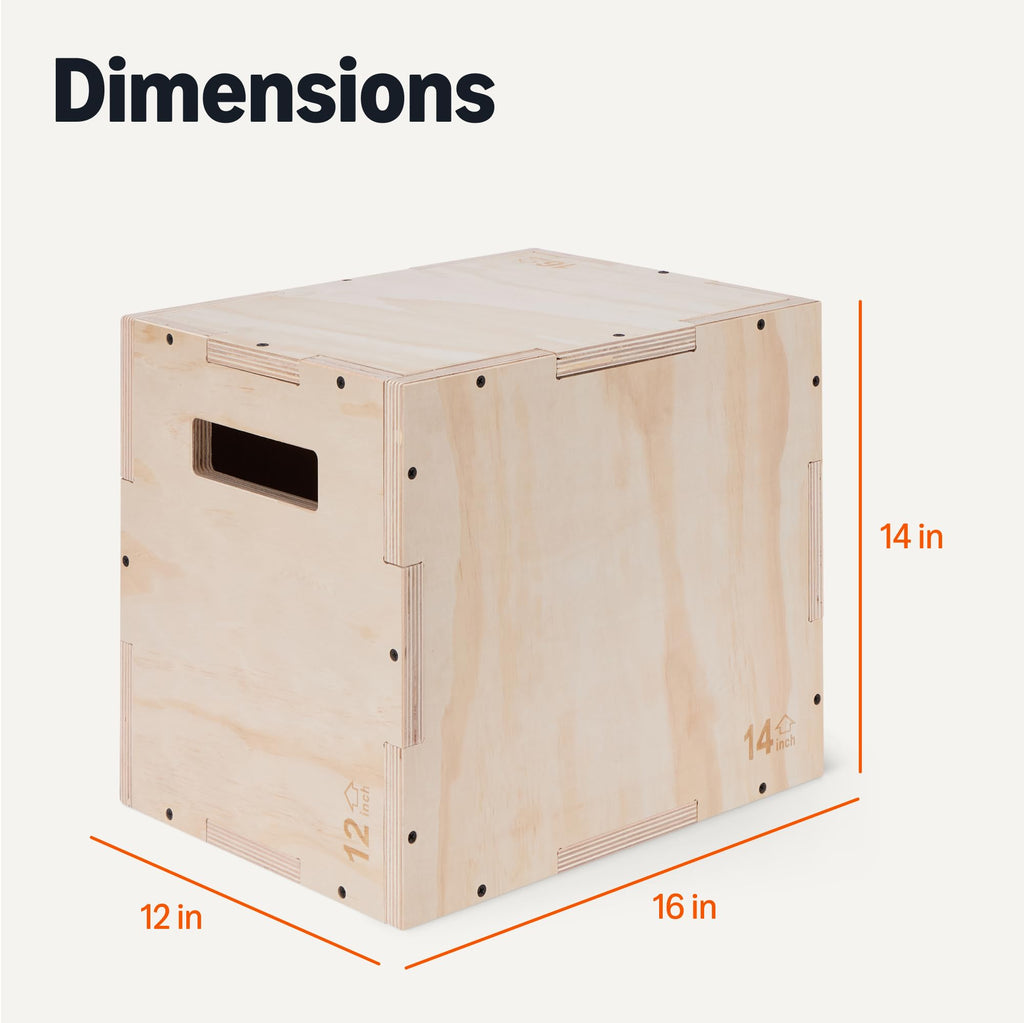 3-in-1 Wooden Plyo Box Y346
