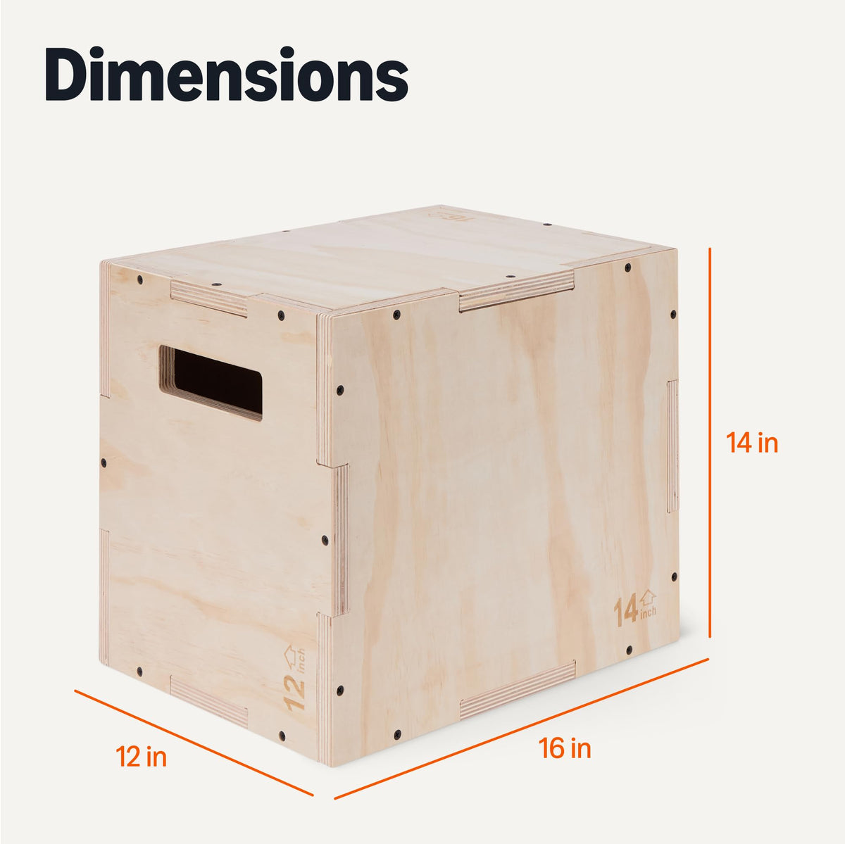 3-in-1 Wooden Plyo Box Y346