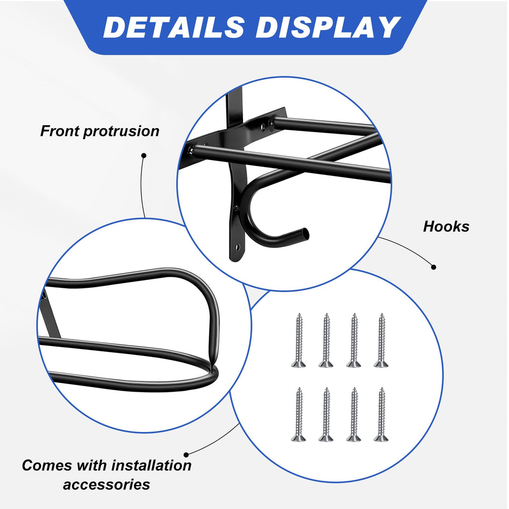 4 Sets Wall Mounted Saddle Rack G157