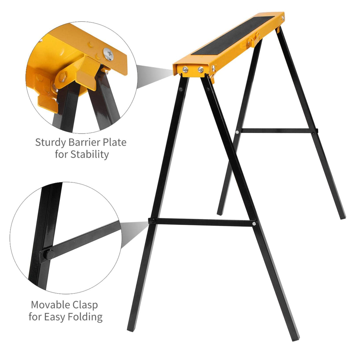2 Pack Folding Heavy Duty Saw Horses W114