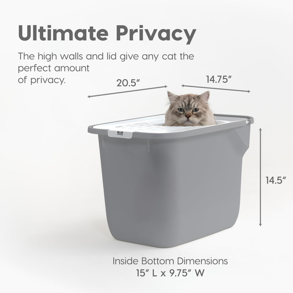 Large Top Entry Hooded Cat Litter Box F467