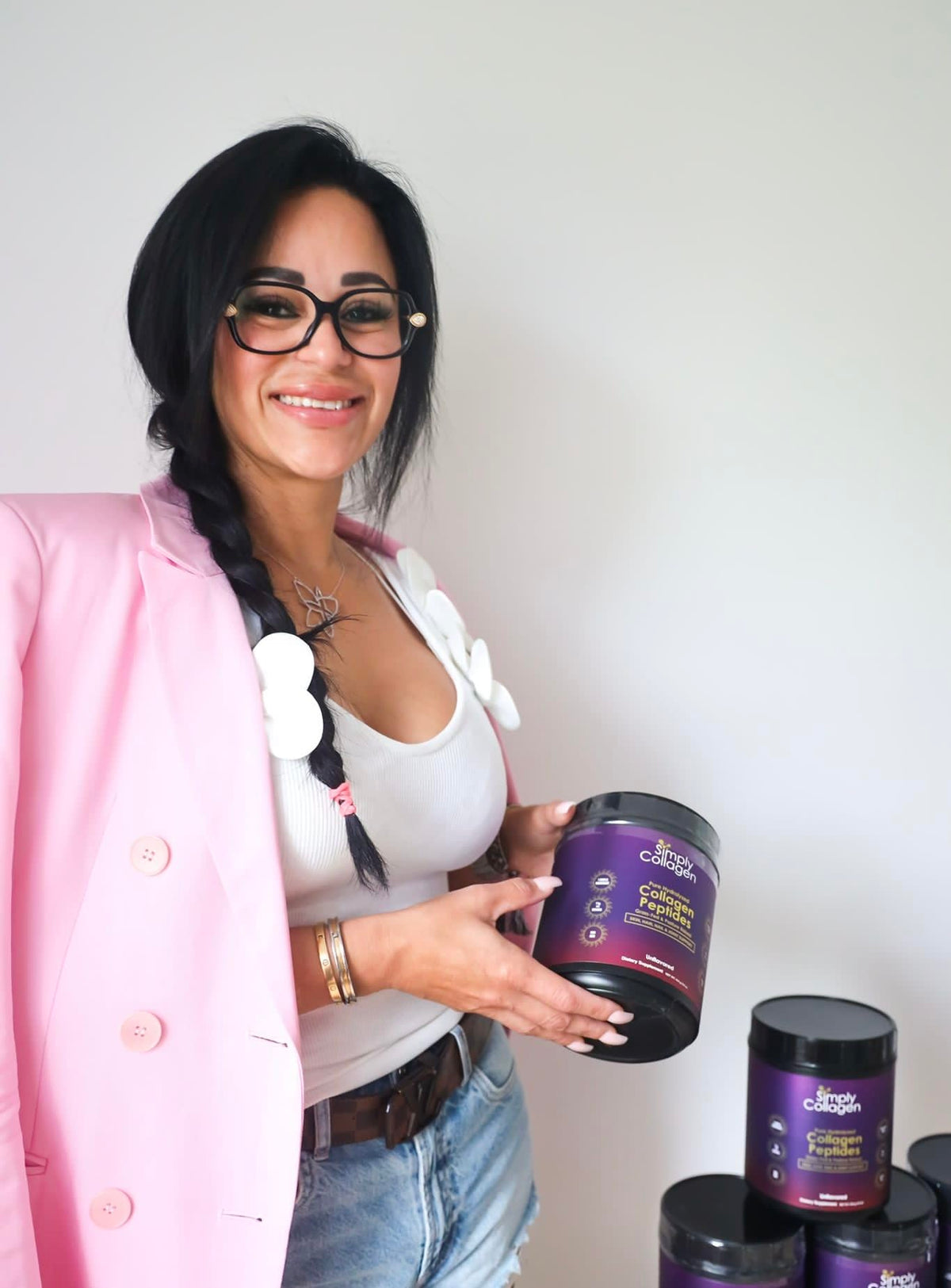 Hydrolyzed Collagen Peptides Powder Unflavored Type I & III 41 Servings W303545