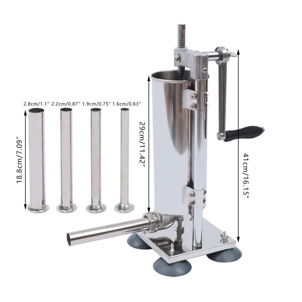 6Lb Stainless Steel Vertical Sausage Stuffer C555