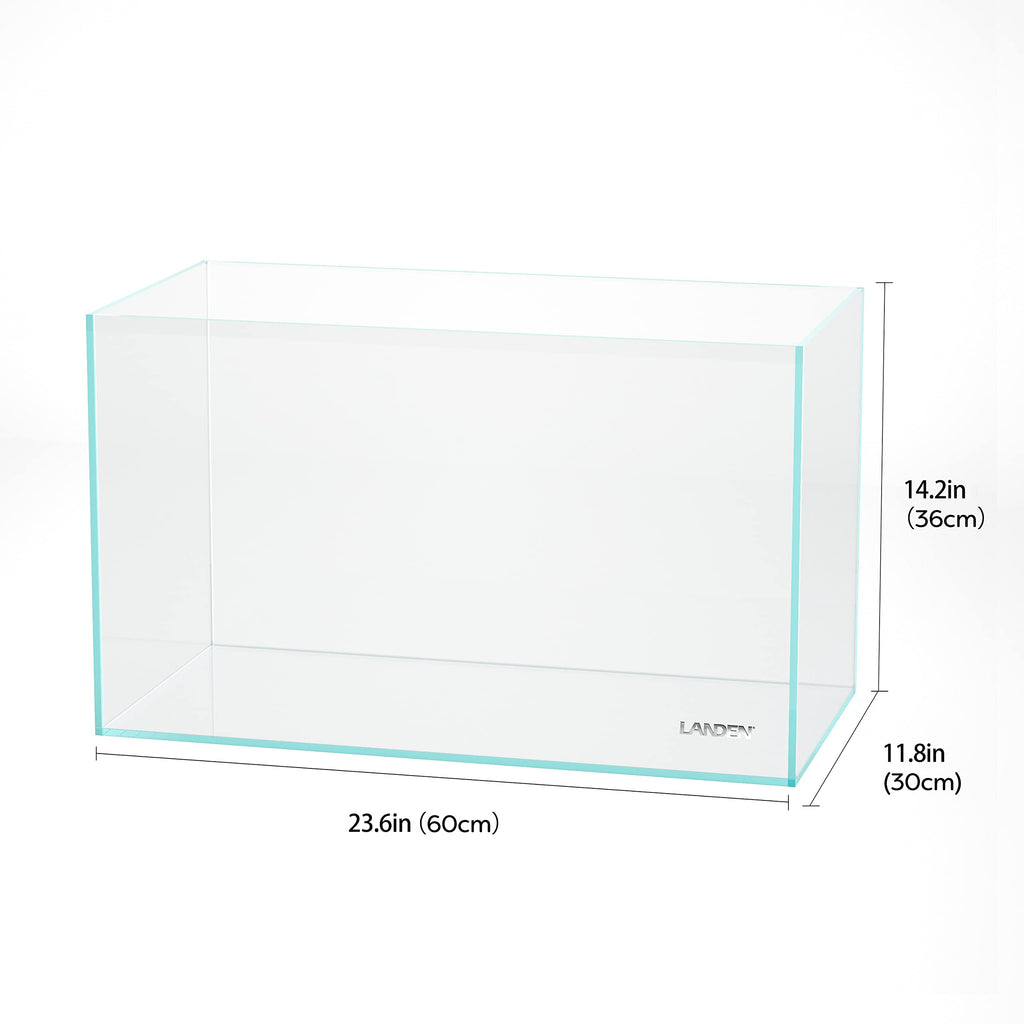 16 Gallon Ultra Clear Glass Rimless Fish Tank M25490
