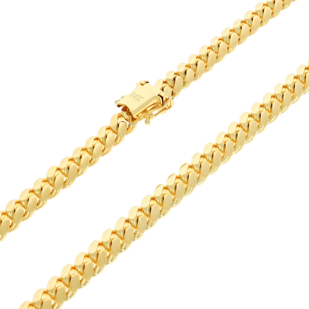 14k Yellow Gold Cuban Link Chain Necklace L89099