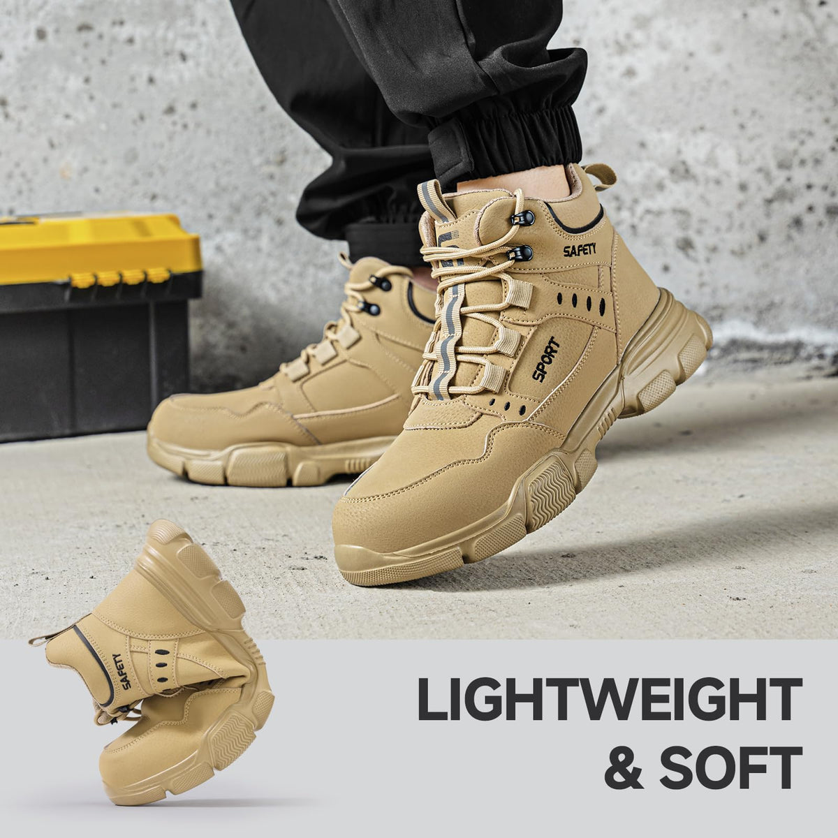 Lightweight Steel Toe Work Boots Z355056