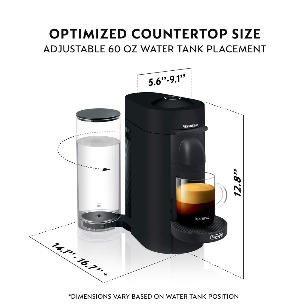 Matte Black Coffee Machine with Milk Frother W750078