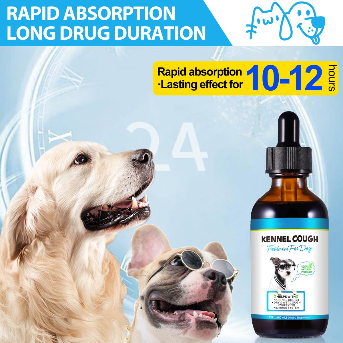 Kennel Cough Herbal Drops 2.02 Fl.oz / 60 ml B487