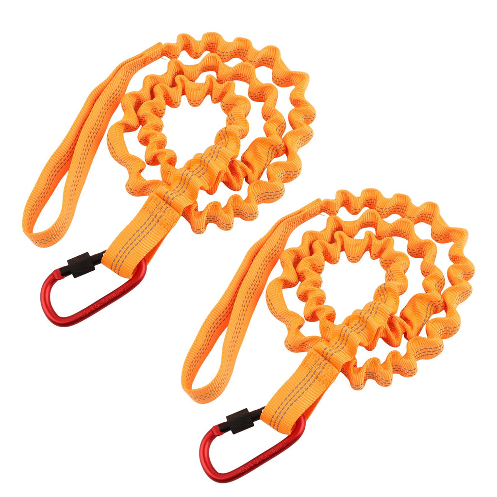 Stretchable Kayak Paddle Leash with Locking Carabiner L3534