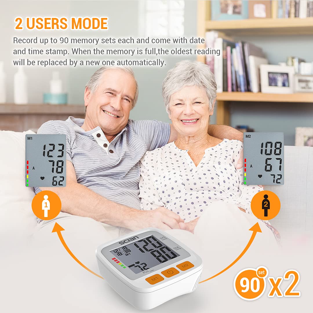 Wrist Blood Pressure Cuff with Adjustable Cuff and LCD Display K4743