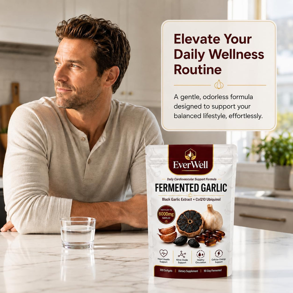 Black Garlic CoQ10 Softgels, 300 Softgels Q5916
