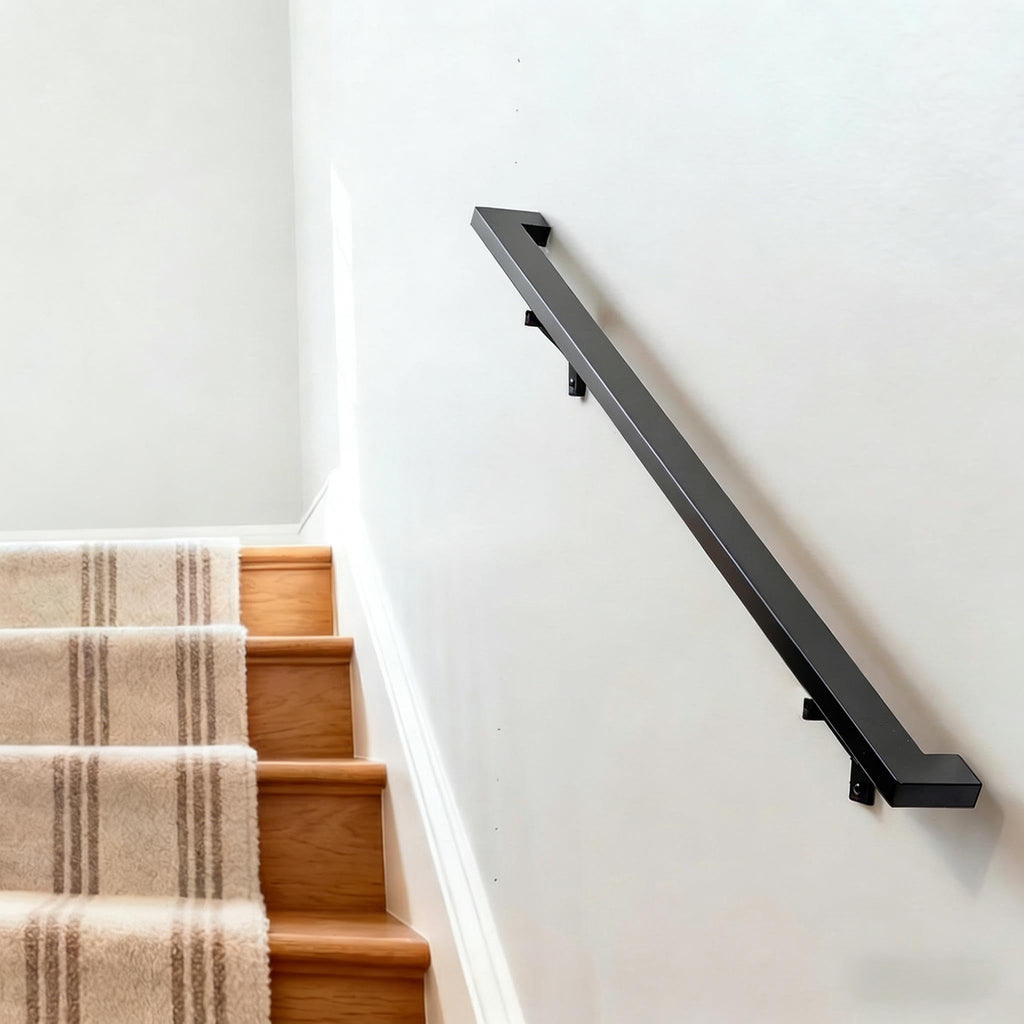 8 FT Aluminum Handrail Kit with 304 Stainless Steel Brackets K19092