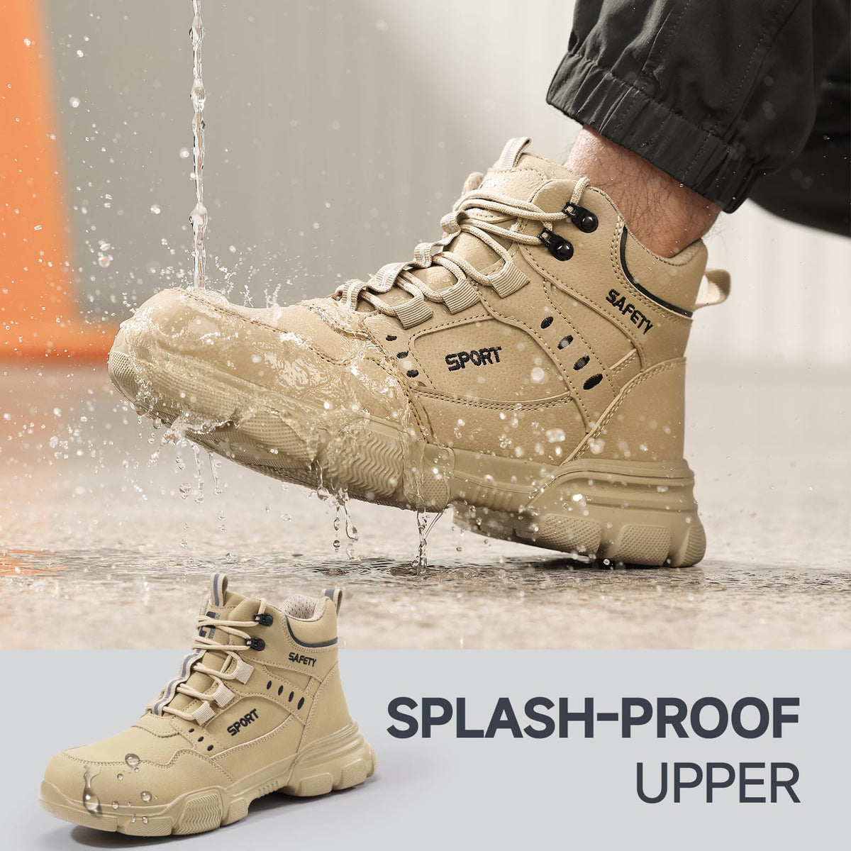 Lightweight Steel Toe Work Boots Z355056