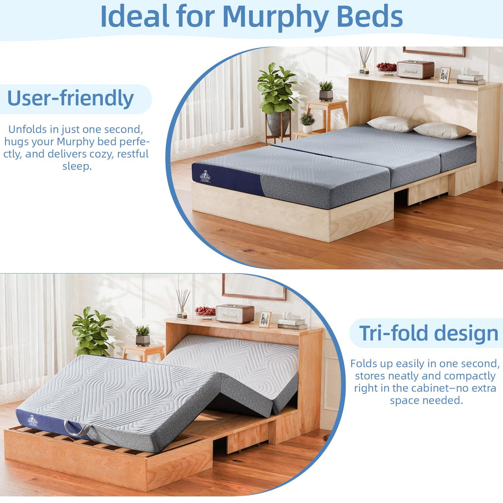 6 Inch Cooling Memory Foam Foldable Mattress Twin Size F515095