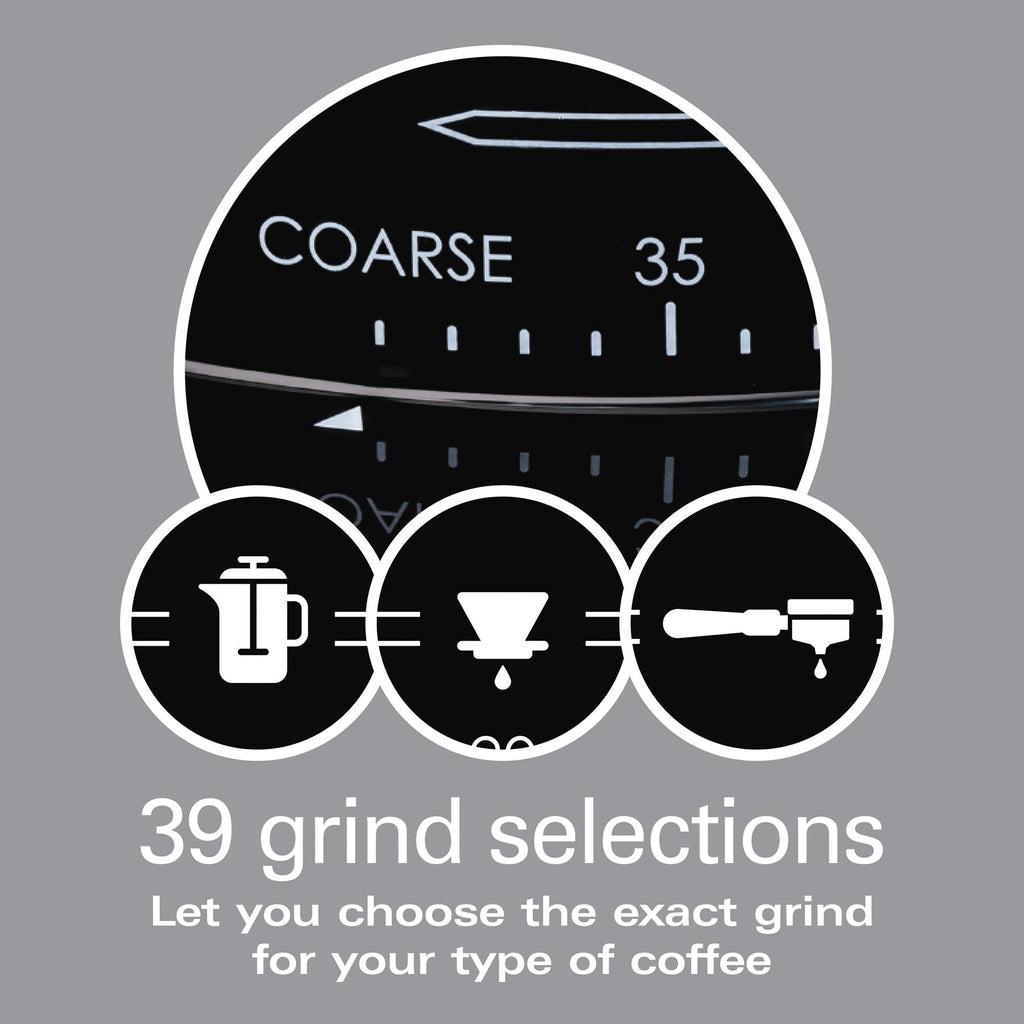 Stainless Steel Conical Burr Digital Coffee Grinder H31877