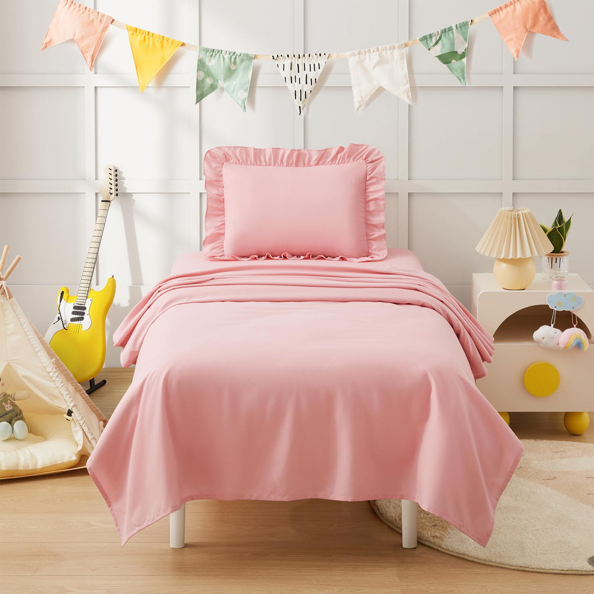 Light Pink Toddler Sheet Set Y57219