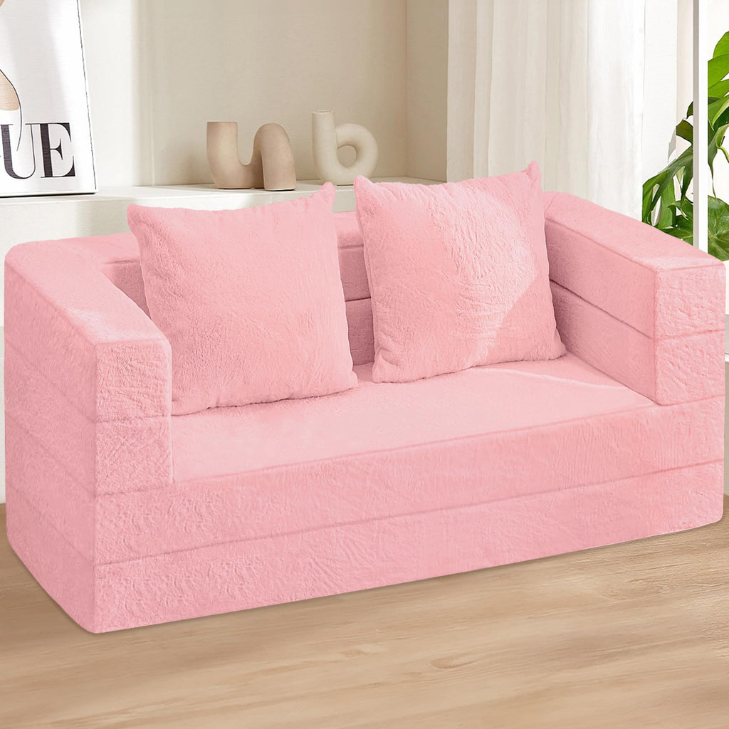 Futon Sofa Bed with Pillow X6387