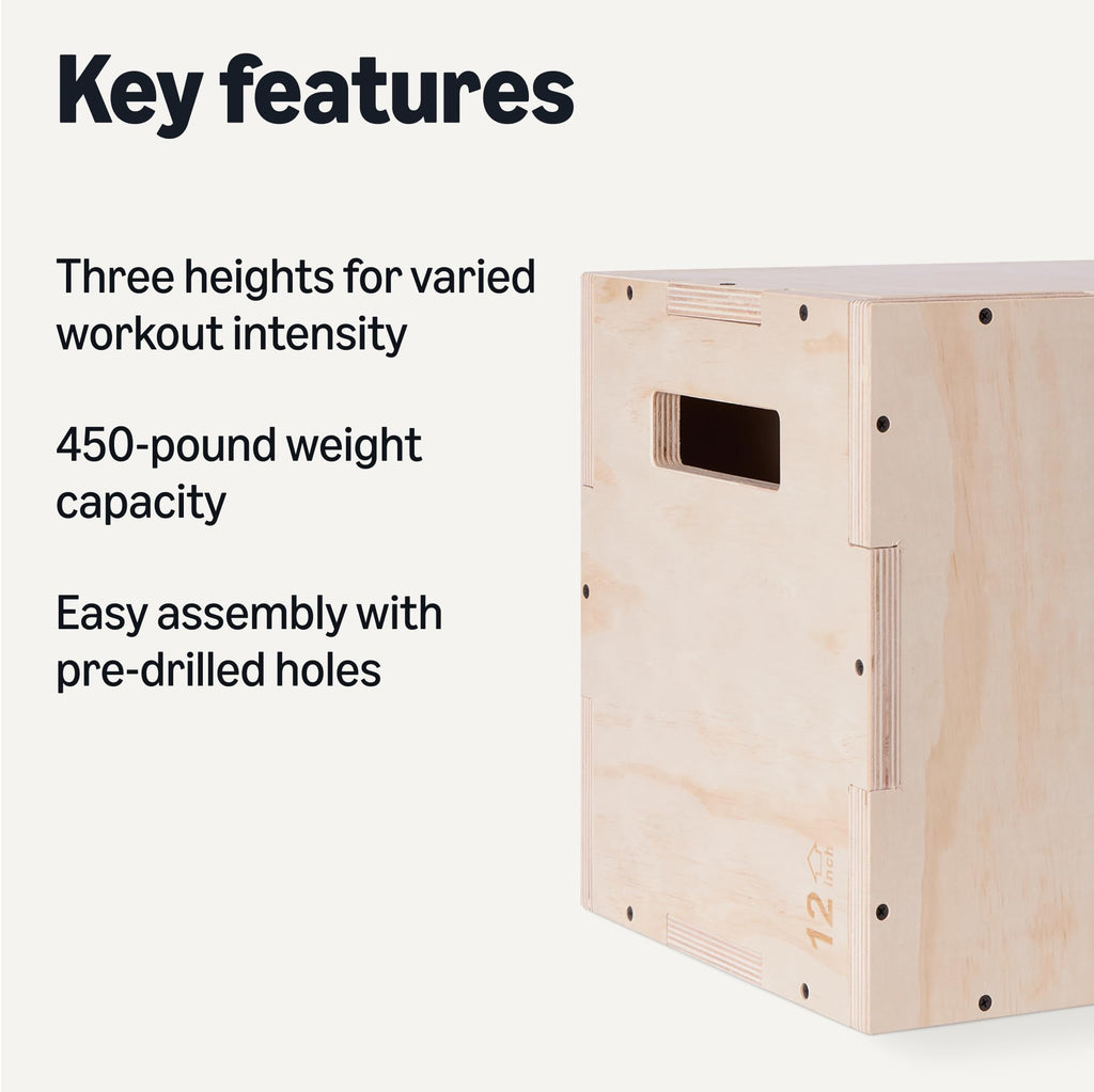 3-in-1 Wooden Plyo Box Y346