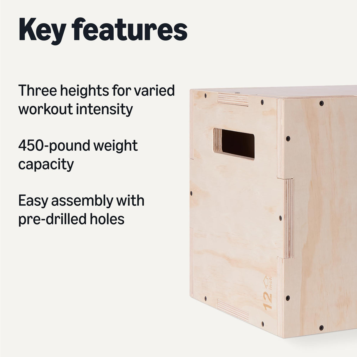 3-in-1 Wooden Plyo Box Y346