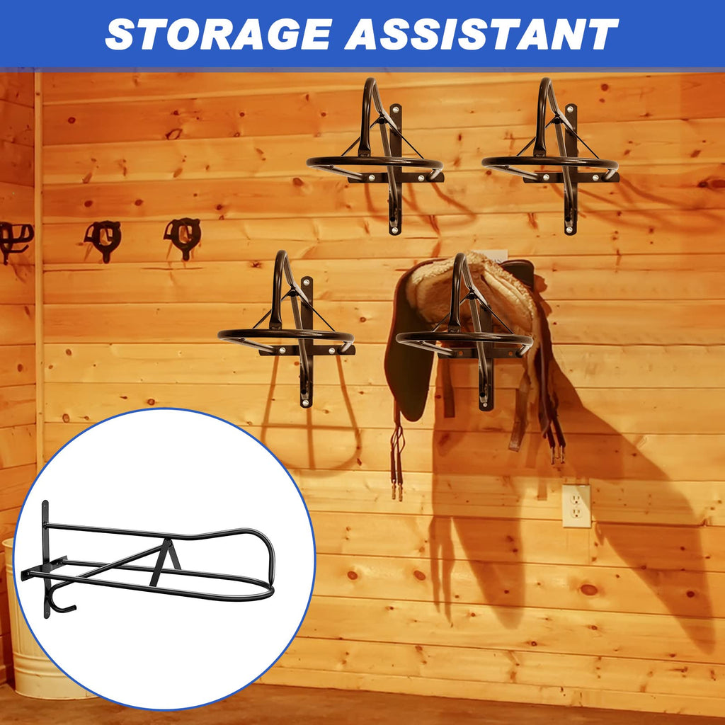 4 Sets Wall Mounted Saddle Rack G157