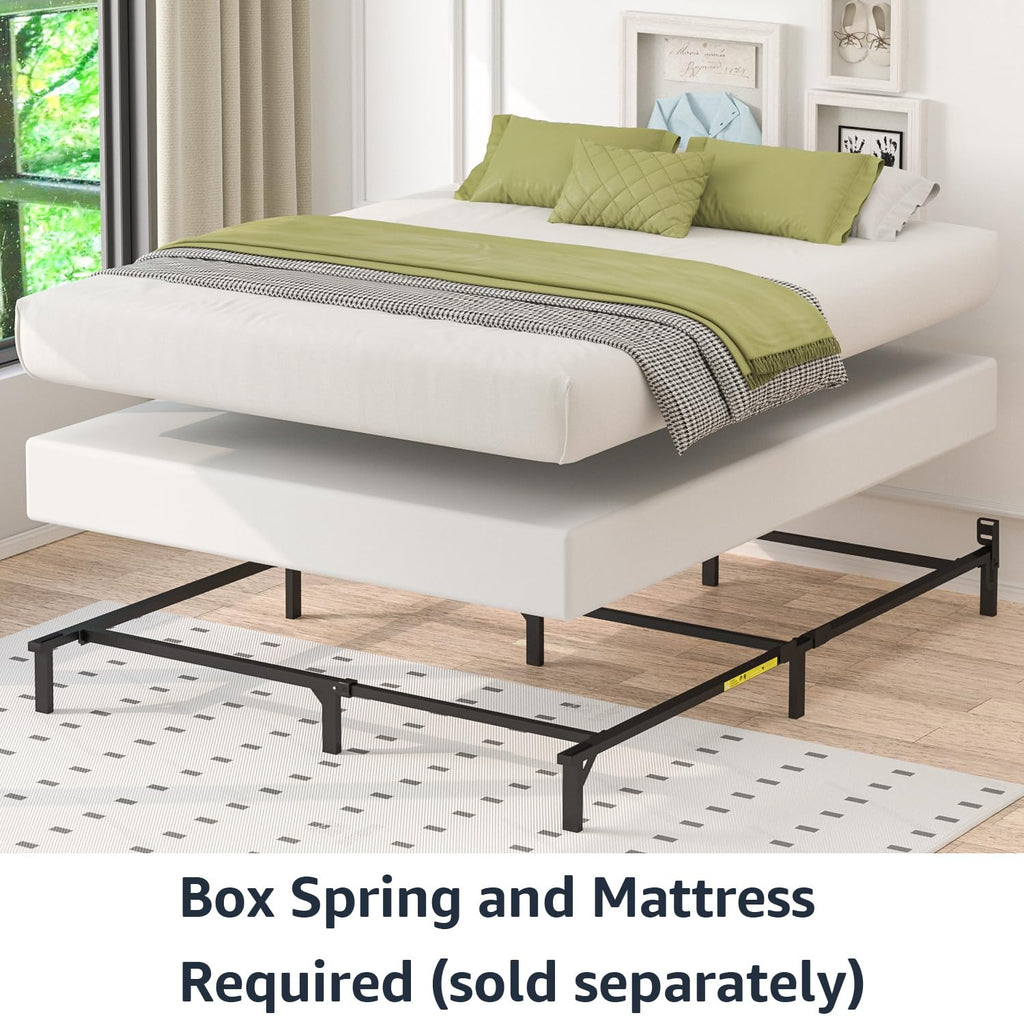 Queen Size Black Metal Bed Frame H64041
