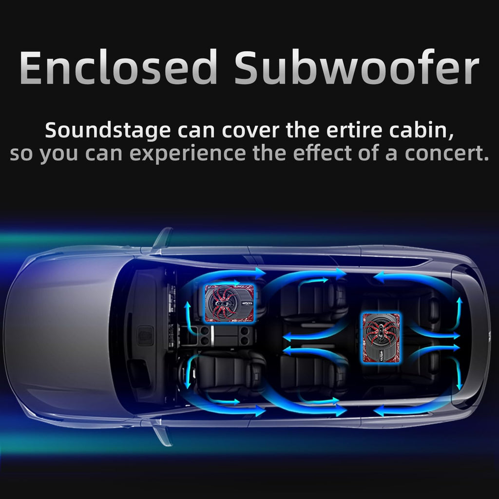 2000W 10" Under Seat Subwoofer with Amp E3057